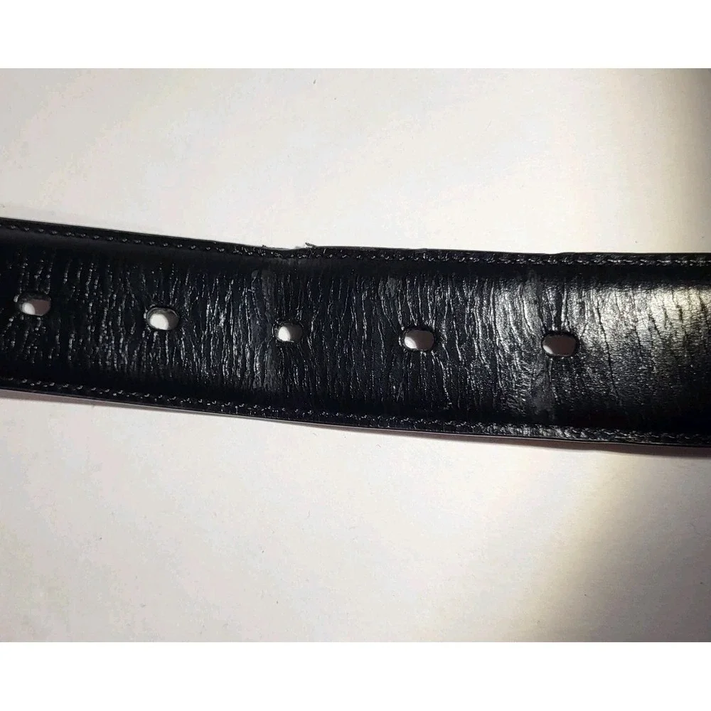 Johnston & Murphy Men's Black Leather Dress Belt Size 36/1.5
